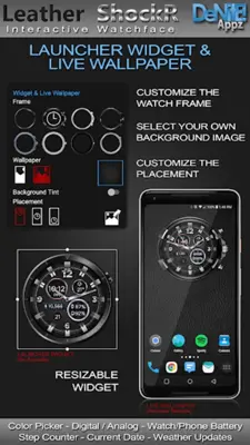 Leather ShockR HD Watch Face android App screenshot 14