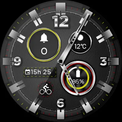 Leather ShockR HD Watch Face android App screenshot 1