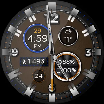 Leather ShockR HD Watch Face android App screenshot 3